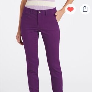 41 Hawthorn Dark Purple Skinny Cuffed Pants